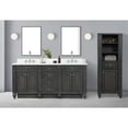 thumbnail image 4 of Design Element Winston 72" Solid Birch Hardwood Double Vanity in Gray, 4 of 17