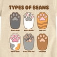 thumbnail image 3 of Instant Message - Types of Cat Beans Fitted Short Sleeve Graphic T-Shirt, 3 of 6