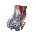 thumbnail image 4 of Mountain Soft Flannel Fleece Throw Blanket, Japanese Abstract Ornament with Wave off Kanagawa Hokusai Illustration, Cozy Plush for Indoor and Outdoor Use, 70" x 90", Multicolor, by Ambesonne, 4 of 6