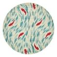 thumbnail image 3 of Unique Loom Positano Collection Area Rug - Shoal (8' Round Beige/Blue), 3 of 7
