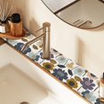 thumbnail image 2 of Yayeee Faucet Mat for Kitchen Sink 14.7" Diatomite Long Splash Guard Pad, Colorful Floral, 2 of 7