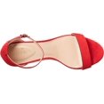 thumbnail image 5 of Bandolino Womens Madia Microsuede Ankle Strap Heels, 5 of 7