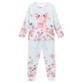 thumbnail image 2 of Suhoaziia Youth Pajamas Pants Athletic Long Sleeve Top & Pants Daily Wear Spring/Fall Clothing with Pocket Print Graphic Cartoon Axolotl Loose Family Pjs Fit 13Y-14Y Youth, 2 of 5