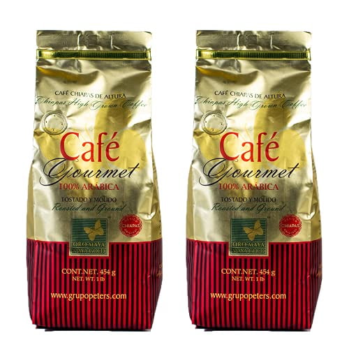 2 - Pack Café Gourmet Oro Maya 100% Arábica 454G. / 1 Lb. Cosechado en Chiapas.