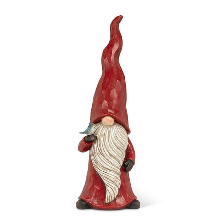 

Set of 2 Extra Large Gnome with Bird