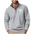 thumbnail image 1 of Blusa y camisa de manga larga con cuello alto para hombre, ropa deportiva para el hogar, pijamas, camiseta de color liso, blusa deportiva de poliéster para hombre, 1 of 4