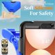 thumbnail image 5 of Funda para Samsung Galaxy Tab A9, Funda Protectora de Silicona Anti-caída + Capa de PC con Asa, Soporte, Correa para el Hombro, Resistente a Golpes, Tres Pruebas, Funda Protectora para Tablet, Azul,, 5 of 10