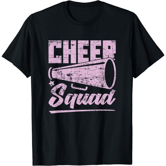 Cheering Cheerleading Team Cheer Squad Cheerleader T-Shirt Black X-Large