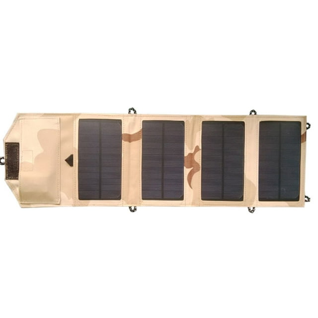 8W Portable Foldable 4 Panels Solar Charger Power Bank for Smart Phones iPad
