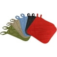 thumbnail image 4 of 5Pcs Kitchen Pot Holders Set Heat Resistant Pure Cotton Potholders Kit Trivets Large Coasters Hot Pads Pot Holders for Everyday Cooking and Baking by 6.5 x 6.5 Inch,Sand/Tan, 4 of 7