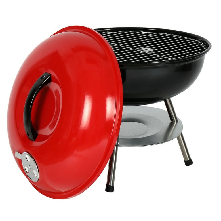 Freshore Portable Smokeless Charcoal BBQ Grill - Outdoor Camping Small  Tabletop Cooking Mini Barbecue - Built in Fan Power by 4A Battery Or Phone