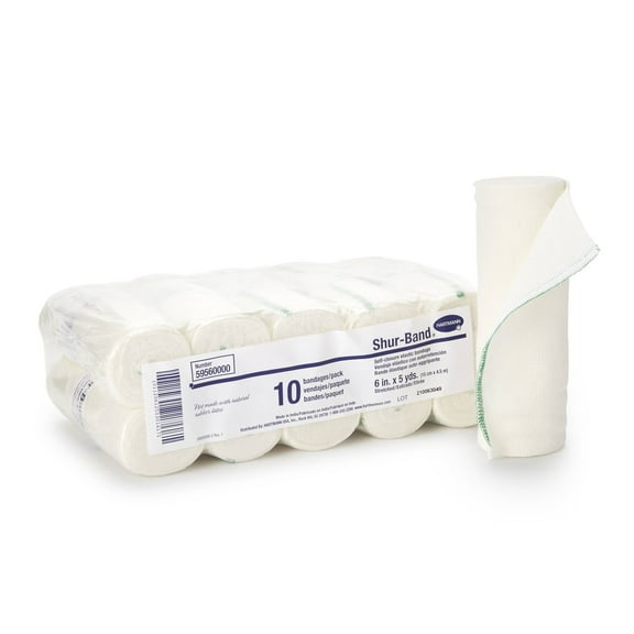 Shur-Band LF Elastic Bandage 6 Inch X 5 Yard Natural, Pack of 3 - 59560000