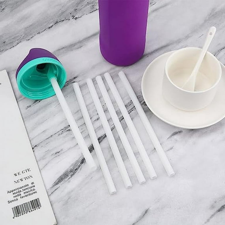 Silicon Replacement Straws 4pcs Straws & 1pcs Straw Cleaning Brush Water  Bottle Top Lid Replacement Parts For Owala Free Sip - AliExpress