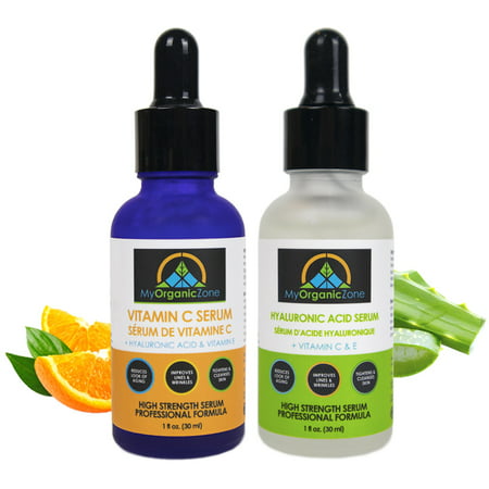 The Serum Kit - Natural Skincare Gift Set with Vitamin C and Hyaluronic Acid Serums for Skin Tightening, Anti Aging, Moisturizing and Hydrating Your