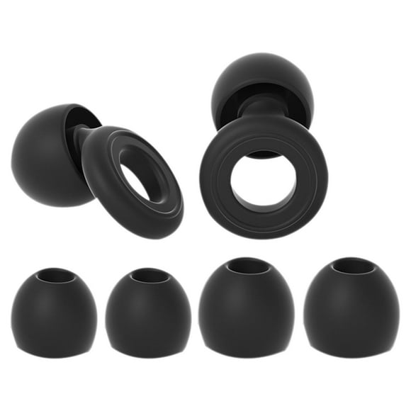 Loop Quiet 2 Ear Plugs - Ultra-Comfy Reusable Noise-Reducing Earplugs for Sleep, Deep Focus, Travel, Sensitivity | Flexible Hearing Protection | Customizable Fit | 24Db (Snr) Noise Reduction-Black