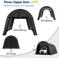 thumbnail image 2 of FIONAS MAGIC10' x 20' Heavy Duty Carport, Round Style Portable Garage, Thick Shelter Storage Canopy Tent with All-Steel Metal Frame and Sunshade Waterproof Anti-Snow Carport for Car, Truck, SUV, 2 of 7