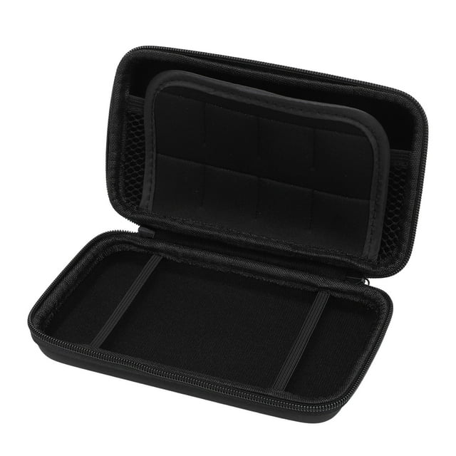 Étui de Transport pour Nouvelles Consoles 2DS TG 2DS LL 3DS, Pochette Rigide de Voyage avec 8 Fentes pour Cartes de Jeu, Sac de Rangement Extérieur en PU Résistant à l'Eau et Intérieur en EVA