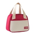 thumbnail image 4 of Bolsa térmica para alimentos fríos y calientes, bolsa térmica, bolsa de mano térmica, borgoña, 4 of 9