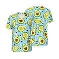 thumbnail image 3 of Daiia Avocado and Hearts Mens Baseball Jersey Button Down Shirts Short Sleeve Sports Uniforms-XX-Large, 3 of 9