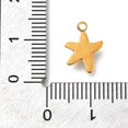 thumbnail image 3 of 20pcs 304 Stainless Steel Charms Real 14K golden Plated Starfish 12x9x2mm Hole: 1.4mm, 3 of 3
