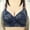 Blue, variant on Plus Size Bras for Women Full Cup Seamless Push Up Everyday Bra,Women's New Middle-aged And Elderly Underwear Comfortable Thin Print Without Steel Ring Bra