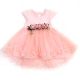 thumbnail image 1 of Jupe Tutu Sans Manches à Fleurs Froncée pour Nouveau-Nées et Tout-Petites Filles, Robe de Princesse, Robe de Fête, Tenues d'Été, 1 of 7