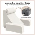 thumbnail image 4 of Reading Pillow for Sitting in Bed Adult, Back Pillow for Bed Sitting up, Backrest Cushion for Reclining/Reading/Gaming/Resting/Watching TV, Bedrest, Couch or Floor, Medium 19"(Grey), 4 of 8
