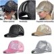 thumbnail image 4 of Summer Glitter Ponytail Cap Mesh Hats Casual Adjustable Baseball Cap for Women Girls(pink, 4 of 5