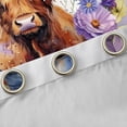 thumbnail image 4 of Castle Fairy Kids Teens Adults Highland Cow Blackout Curtains Set of 2 (52x84 Each),Chic Floral Flowers Butterfly Window Curtains,Rustic Farmhouse Animal Curtains and Drapes,Lightweight Room Decor, 4 of 6