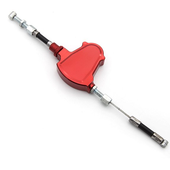 FXCNC CNC Motorcycle Line Easy Stunt Pull Clutch Cable Lever Replacement System Red