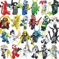 thumbnail image 2 of Set de 24 Figuras de Bloques de Construcción - Guerreros Ninja Dorados, Acción DIY para Regalos y Diversión, 2 of 3