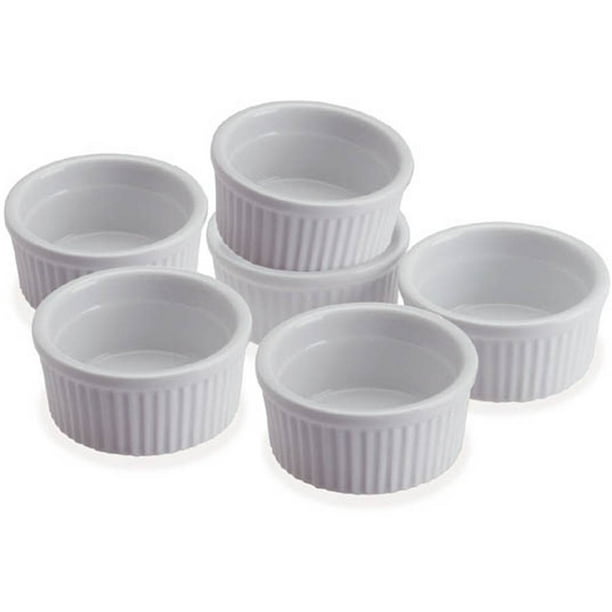 Progressive CRR6 5 Oz Porcelain Stacking Ramekins, Set of 6