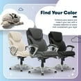 thumbnail image 5 of Serta Bryce Executive Office Chair with AIR Lumbar Technology, Gray Bonded Leather, 5 of 16