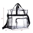 thumbnail image 3 of AMERTEER WTN Strap and Front Storage Compartment Transparent Lunch Bags for Men and Women for Work, 3 of 6