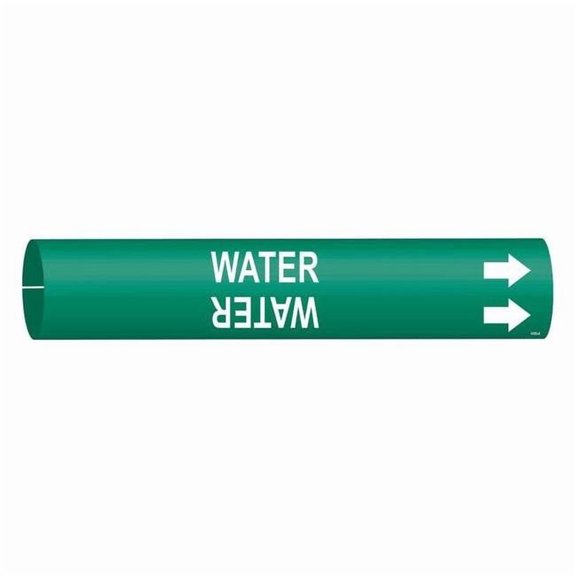 Brady Pipe Marker,Water,13/16 in H,4/5 in W 4155-A