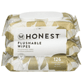 thumbnail image 3 of 1x Honest Plant-Based Flushable Fragrance Free Wipes with pan, 3 of 5