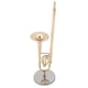 thumbnail image 5 of Réplica de trombón en miniatura con soporte y estuche, modelo de instrumento chapado en oro, adornos musicales, 5 of 5