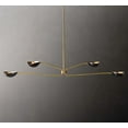 thumbnail image 3 of Four-Arm Bras Sputnik Chandelier Light Fixture Mid Century Brass Chandelier, 3 of 5