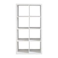 thumbnail image 2 of Smart Cube 8-Cube Organizer Storage with Opened Back Shelves,2 X 4 Cube Bookcase Book Shleves for Home, Office (White), 2 of 6