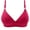 Hot Pink, variant on Mrat Plus Size Bras for Women Embroidered Comfortable Breathable Bra Underwire Bralettes for Women Push up Plus Size Bras for Women Underwear 2XL