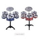 Children Kids Jazz Drum Set Kit Musical Educational Instrument Toy 5 Drums + 1 Cymbal with Small Stool Drum Sticks for Boys Girls – image 2 sur 5