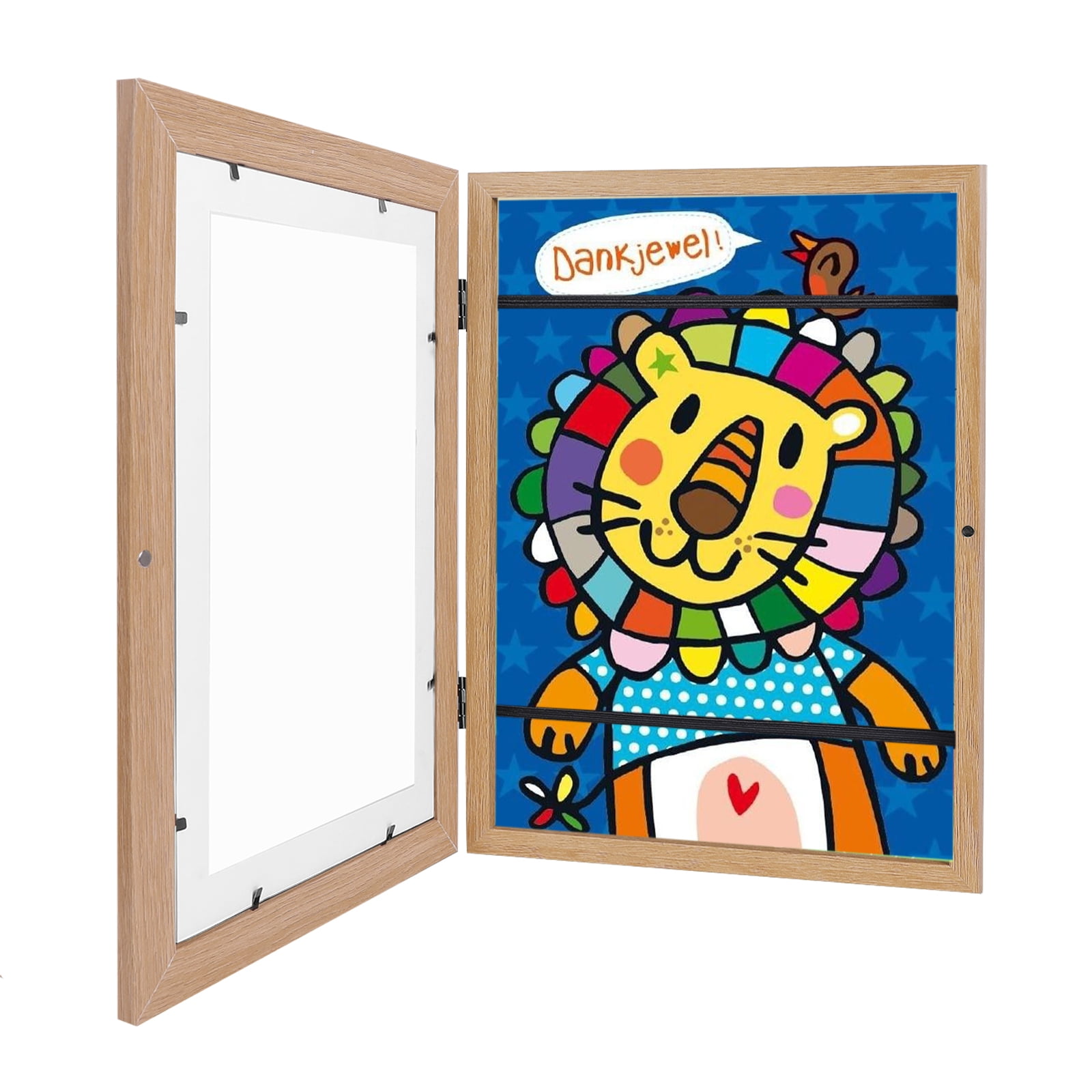 SEARCHI Kids Artwork Display Frame, Kids Frames Front Opening, Children