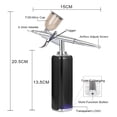 thumbnail image 2 of High air flow Airbrush Kit, Wireless Portable Airbrush Compressor, Rechargeable Cordless Airbrush, Mini Air Brush, Handheld Airbrush Gun for Barber, Model Painting, Nail Art, Makeup, Tattoo, 2 of 9