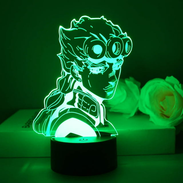 Luz nocturna LED 3D JoJos Bizarres Adventures Giornos Giovannas