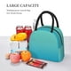 thumbnail image 5 of Balery Teal Turquoise Bolsa de Almuerzo para Mujeres, Caja de Almuerzo, Bolsa de Almuerzo Pequeña Impermeable, Tote de Almuerzo Reutilizable con Gran Capacidad, 5 of 6