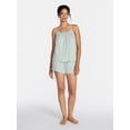 thumbnail image 3 of Joyspun Women’s Modal-Blend Ruffle Trim Cami and Shorts Sleepwear Set, 2-Piece, Sizes XS-3X, 3 of 6