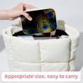 thumbnail image 6 of Peacock Feathers Velvet Portable Jewelry Organizer Stand with Removable Compartment - Gift, Jewelry Display & Organizer Box, 6 of 7
