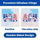 thumbnail image 4 of Wmhnj Set de pegatinas patriticas del 4 de julio para paredes y ventanas - Paquete de 20 adhesivos de vinilo PVC con estrellas y rayas - Decoracin impermeable para el hogar, 4 of 8