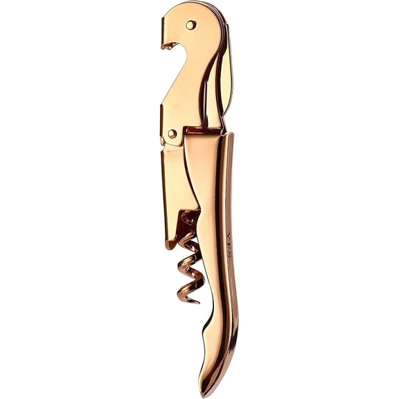 Professional Waiter Corkscrew with Foil Cutter and Bottle Opener, Rose Gold Heavy Duty Wine Key for Restaurant Waiters