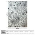 thumbnail image 4 of COMIO Wildflowers Throw Blanket Botanical Floral Printed Blanket Super Soft Flannel Throw Blanket Lightweight Fluffy Plush Fuzzy Bed Blanket for Bedding Sofa and Travel, 4 of 6